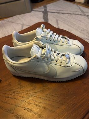 Nike Women’s Cortez Leather Sneakers — Pale Green